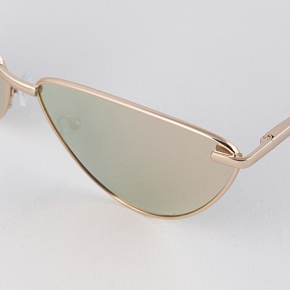 Purple Cat Eye Mirrored Sunglasses - Picture 6 of 8